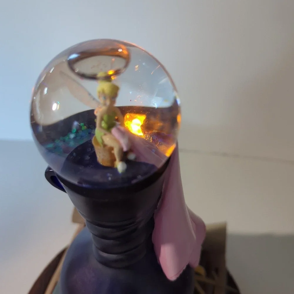 Disney Tinker Bell Musical Lights Snow Globe ‎ Trinket Box You Can Fly